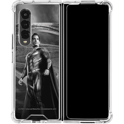 The Justice League (2017) Superman Poster Galaxy Z Fold4 5G Clear Case
