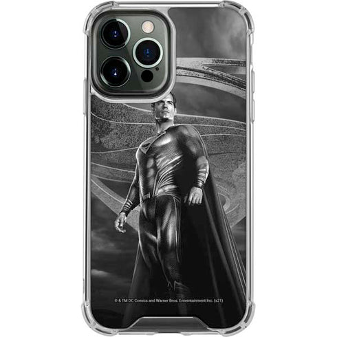 The Justice League (2017) Superman Poster iPhone 15 Pro Max Clear Case