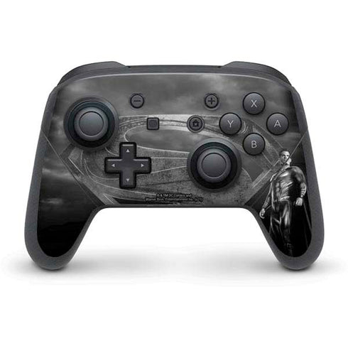 The Justice League (2017) Superman Poster Nintendo Switch Pro Controller Skin