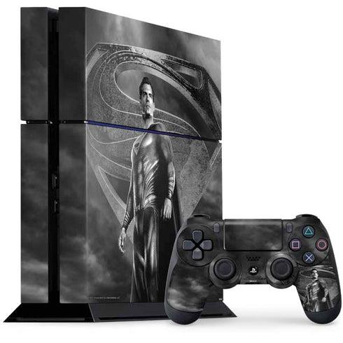 The Justice League (2017) Superman Poster PS4 Console and Controller Bundle Skin