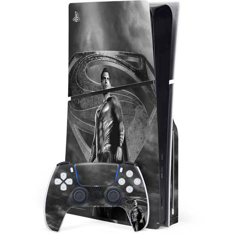 The Justice League (2017) Superman Poster PS5 Slim Disk Bundle Skin
