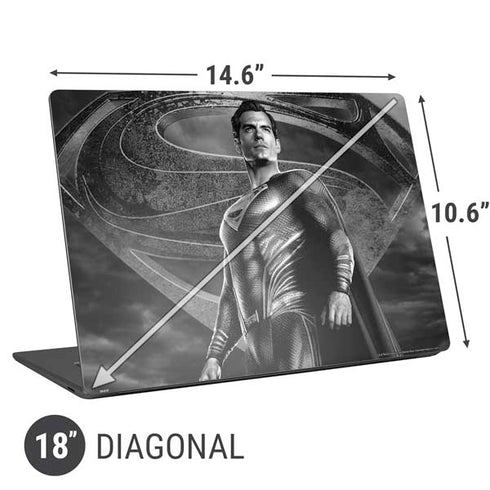 The Justice League (2017) Superman Poster Universal Laptop 18in (14.6 x 10.6in) Skin