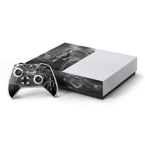 The Justice League (2017) Superman Poster Xbox One S Console and Controller Bundle Skin
