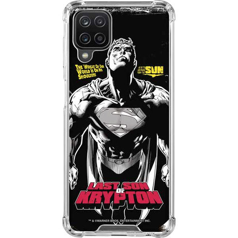 DC Comics Superman Last Son of Krypton Galaxy A12 Clear Case