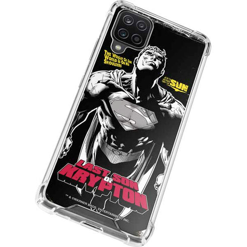 DC Comics Superman Last Son of Krypton Galaxy A12 Clear Case