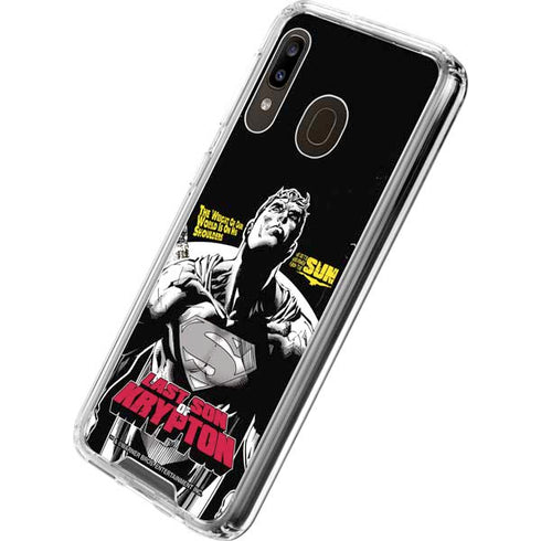 DC Comics Superman Last Son of Krypton Galaxy A30 Clear Case