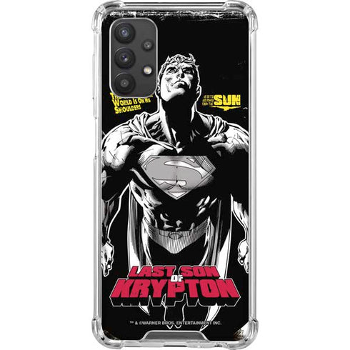 DC Comics Superman Last Son of Krypton Galaxy A32 5G Clear Case