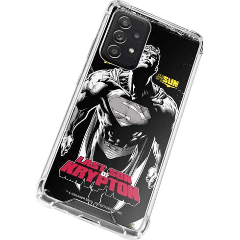 DC Comics Superman Last Son of Krypton Galaxy A52 5G Clear Case