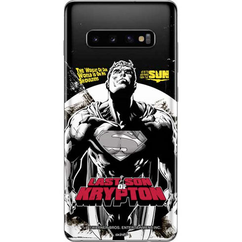 DC Comics Superman Last Son of Krypton Galaxy S10 Plus Skin