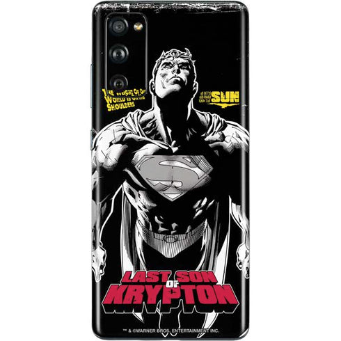 DC Comics Superman Last Son of Krypton Galaxy S20 Fan Edition Skin