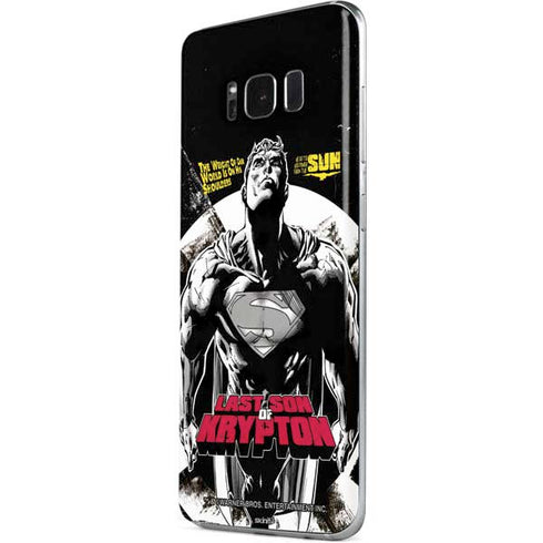DC Comics Superman Last Son of Krypton Galaxy S8 Skin
