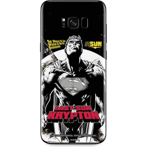 DC Comics Superman Last Son of Krypton Galaxy S8 Skin