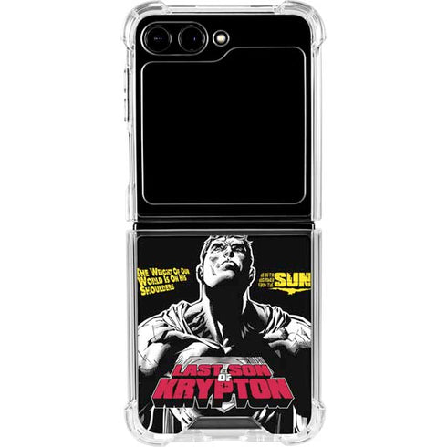 DC Comics Superman Last Son of Krypton Galaxy Z Flip5 5G Clear Case