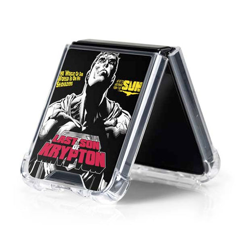 DC Comics Superman Last Son of Krypton Galaxy Z Flip5 5G Clear Case