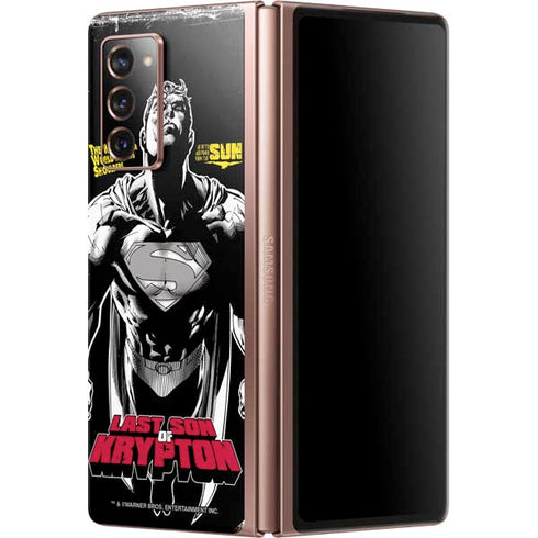DC Comics Superman Last Son of Krypton Galaxy Z Fold2 5G Skin