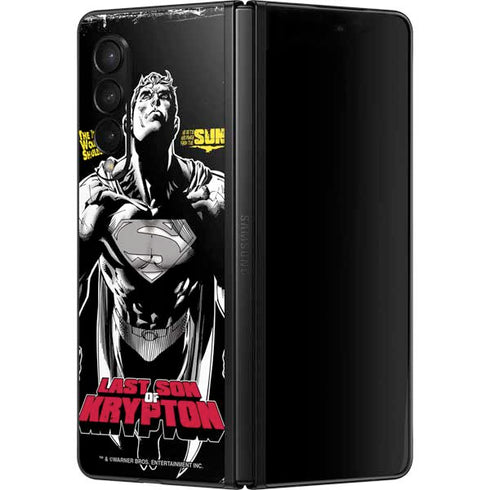 DC Comics Superman Last Son of Krypton Galaxy Z Fold3 5G Skin
