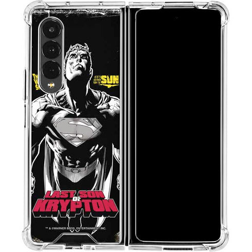 DC Comics Superman Last Son of Krypton Galaxy Z Fold4 5G Clear Case