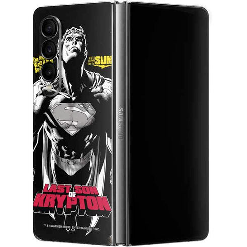 DC Comics Superman Last Son of Krypton Galaxy Z Fold4 5G Skin