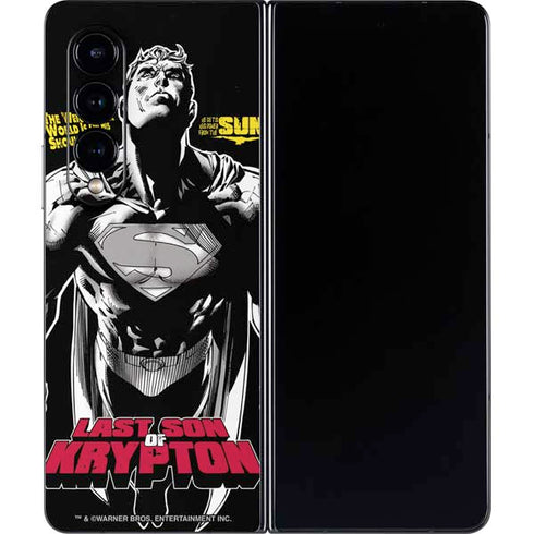 DC Comics Superman Last Son of Krypton Galaxy Z Fold4 5G Skin