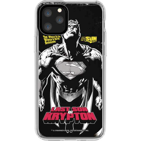 DC Comics Superman Last Son of Krypton iPhone 11 Pro Clear Case