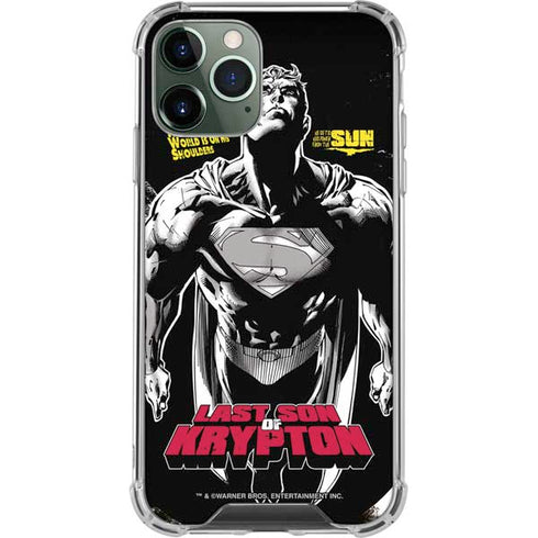 DC Comics Superman Last Son of Krypton iPhone 11 Pro Max Clear Case