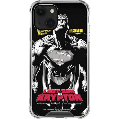 DC Comics Superman Last Son of Krypton iPhone 14 Plus Clear Case