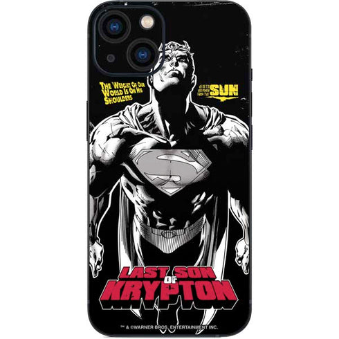 DC Comics Superman Last Son of Krypton iPhone 15 Plus Skin