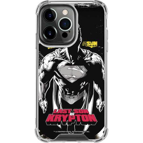 DC Comics Superman Last Son of Krypton iPhone 14 Pro Clear Case