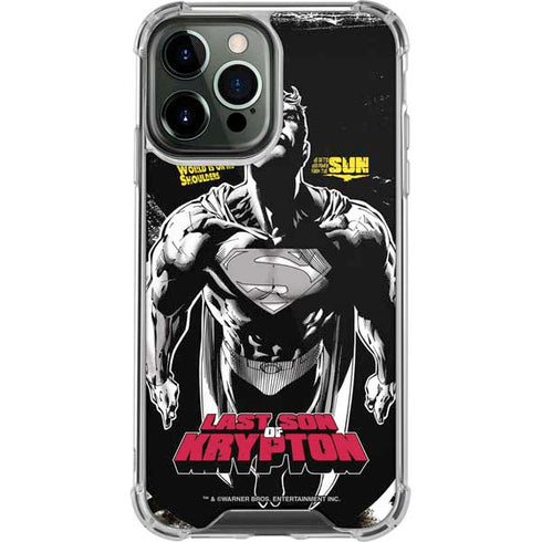DC Comics Superman Last Son of Krypton iPhone 15 Pro Max Clear Case