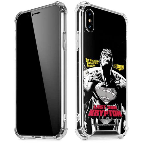 DC Comics Superman Last Son of Krypton iPhone XS Max Clear Case