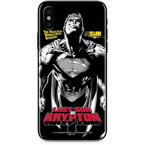 DC Comics Superman Last Son of Krypton iPhone XS Skin