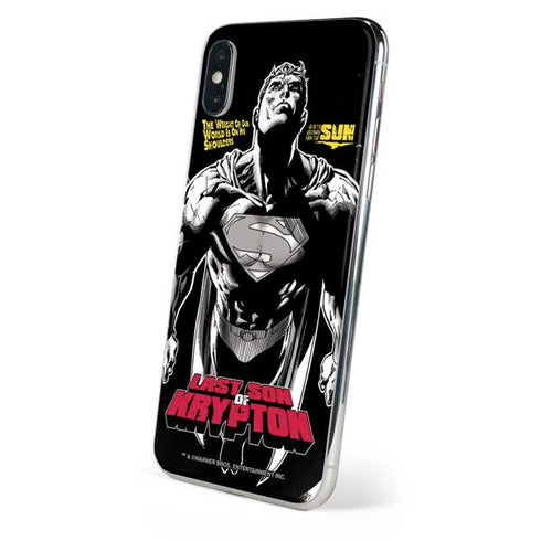 DC Comics Superman Last Son of Krypton iPhone XS Skin