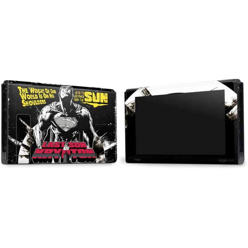 DC Comics Superman Last Son of Krypton Nintendo Switch Bundle Skin