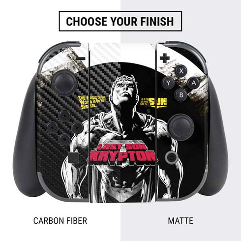 DC Comics Superman Last Son of Krypton Nintendo Switch Bundle Skin