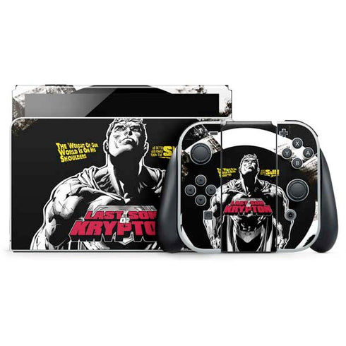 DC Comics Superman Last Son of Krypton Nintendo Switch OLED (2021) Skin