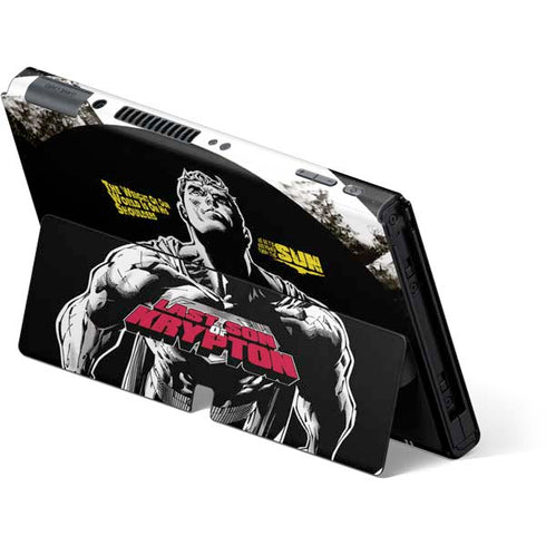 DC Comics Superman Last Son of Krypton Nintendo Switch OLED (2021) Skin