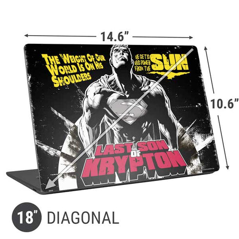 DC Comics Superman Last Son of Krypton Universal Laptop 18in (14.6 x 10.6in) Skin