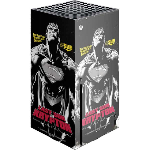 DC Comics Superman Last Son of Krypton Xbox Series X Console Skin