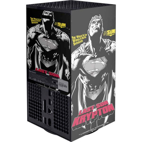 DC Comics Superman Last Son of Krypton Xbox Series X Console Skin