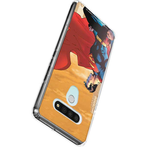 DC Comics Superman For Tomorrow Cover Art by Jim Lee LG Stylo 6 Clear Case