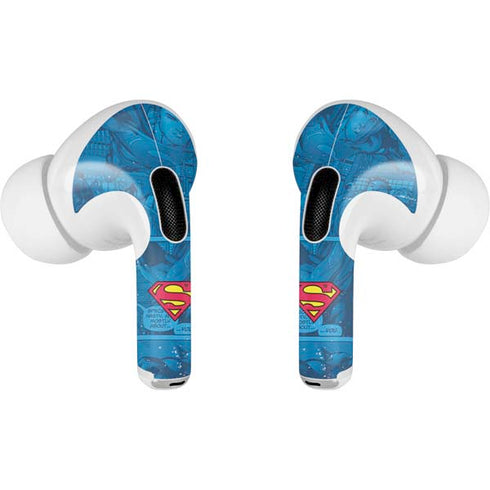 DC Comics Superman Logo Background Pattern Apple AirPods Pro Skin