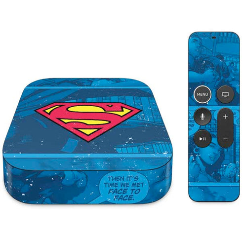 DC Comics Superman Logo Background Pattern Apple TV Skin