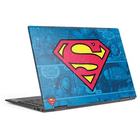 DC Comics Superman Logo Background Pattern HP Envy Skin