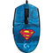 DC Comics Superman Logo Background Pattern G203 Prodigy RGB Wired Gaming Mouse Skin