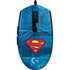 DC Comics Superman Logo Background Pattern G203 Prodigy RGB Wired Gaming Mouse Skin