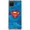 DC Comics Superman Logo Background Pattern Galaxy A12 Clear Case