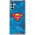 DC Comics Superman Logo Background Pattern Galaxy A13 5G Clear Case