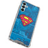 DC Comics Superman Logo Background Pattern Galaxy A13 5G Clear Case