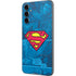 DC Comics Superman Logo Background Pattern Galaxy A14 5G Skin