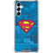 DC Comics Superman Logo Background Pattern Galaxy A15 5G Clear Case